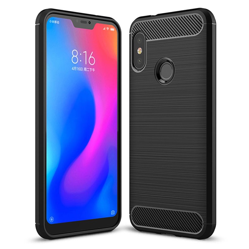 Capa de silicone Carbon Ultra para Xiaomi Mi A2 Lite