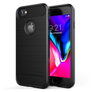 Capa de silicone Carbon Ultra para iPhone 8 / 7
