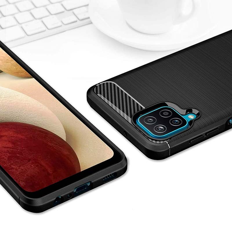 Funda de silicona Carbon Ultra para Samsung Galaxy A12 A125 - Ítem3