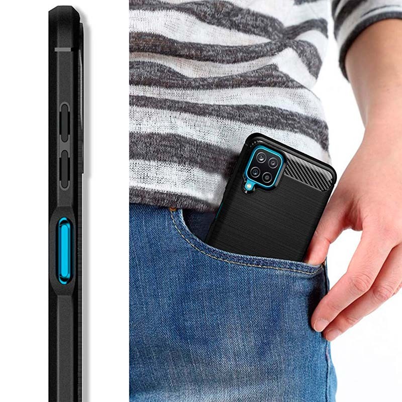 Funda de silicona Carbon Ultra para Samsung Galaxy A12 A125 - Ítem4