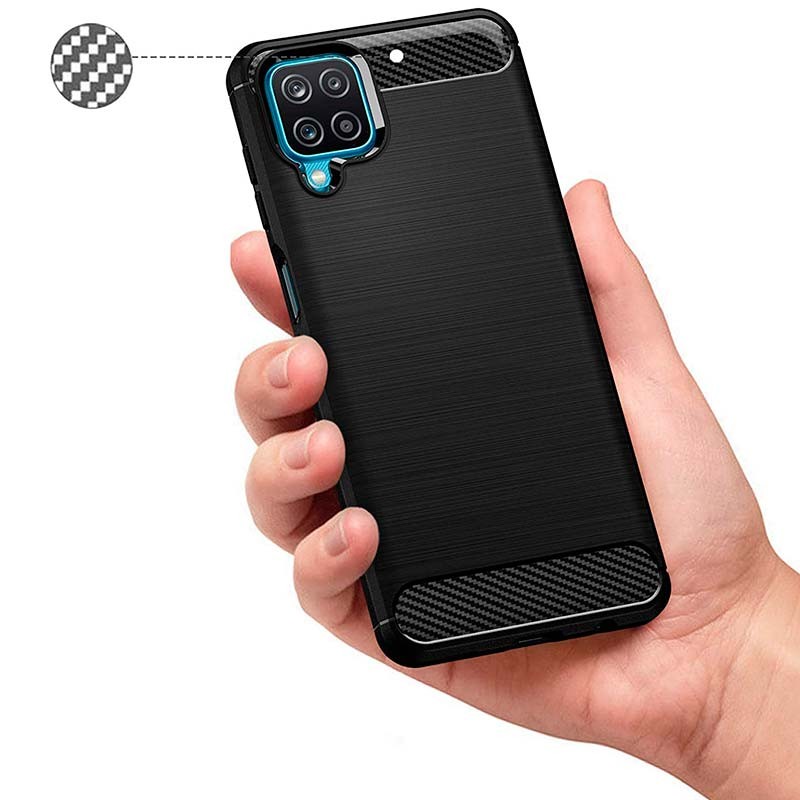 Funda de silicona Carbon Ultra para Samsung Galaxy A12 A125 - Ítem6