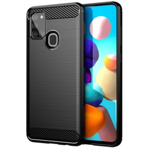 Funda de silicona Carbon Ultra para Samsung Galaxy A21s A217