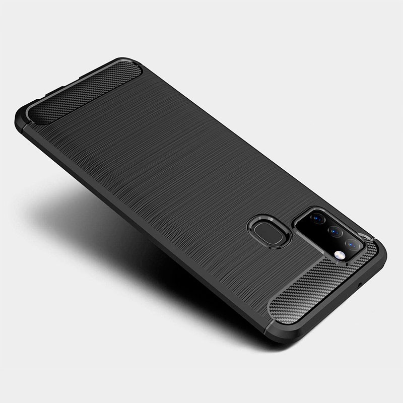 Funda de silicona Carbon Ultra para Samsung Galaxy A21s A217 - Ítem4