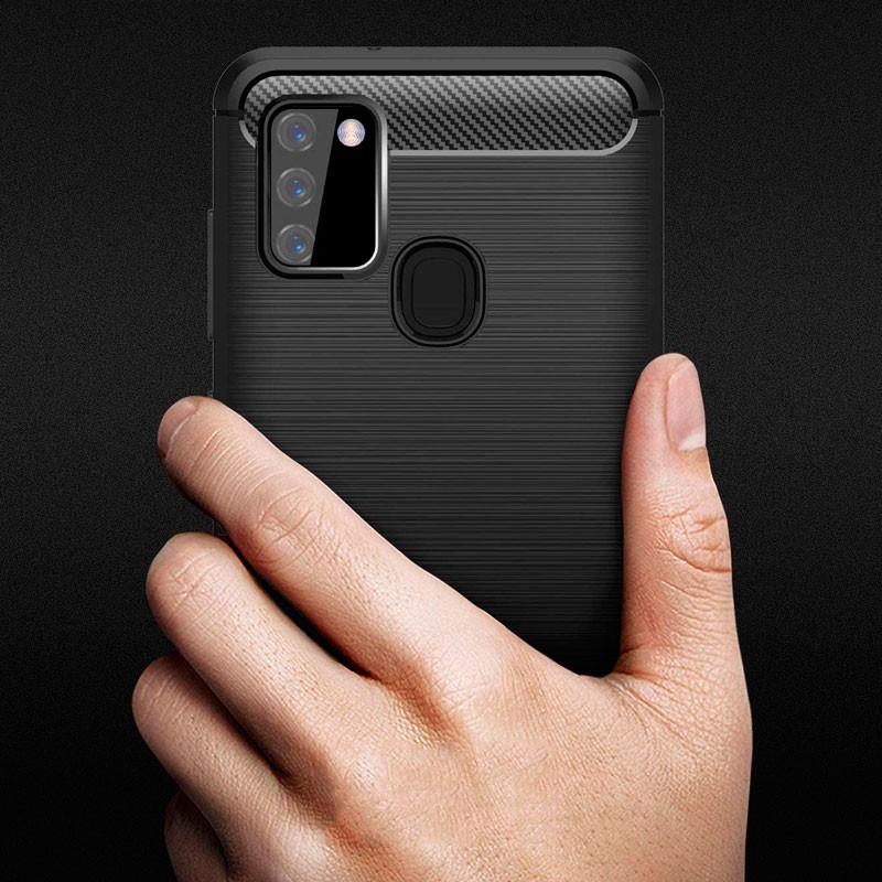 Funda de silicona Carbon Ultra para Samsung Galaxy A21s A217 - Ítem6