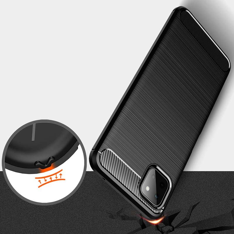 Capa de silicone Carbon Ultra para Samsung Galaxy A22 5G A226 - Item5