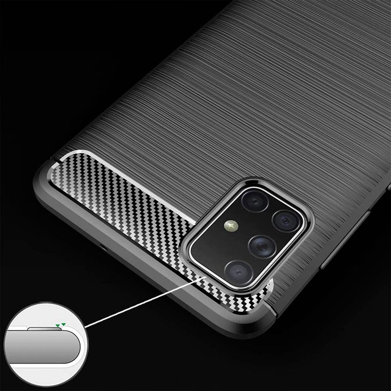 Capa de silicone Carbon Ultra para Samsung Galaxy A71 - Item4