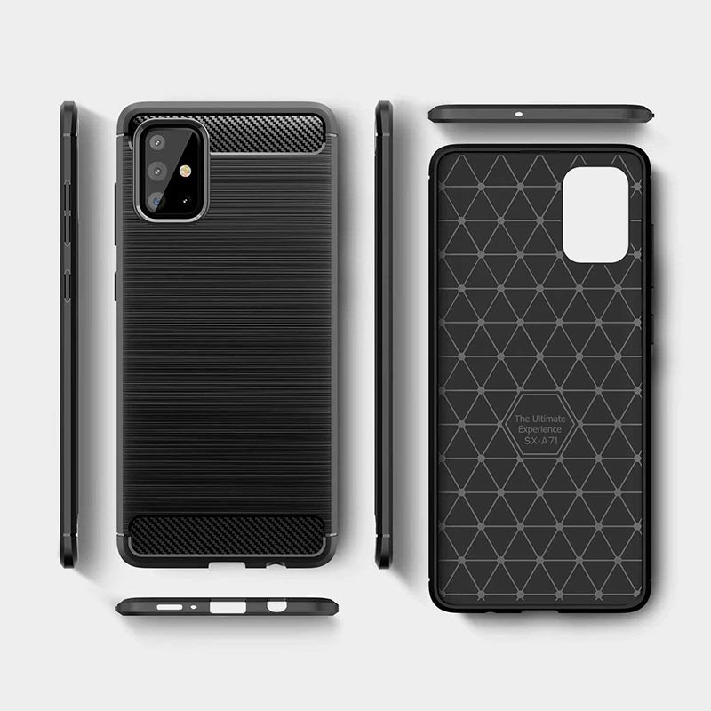 Capa de silicone Carbon Ultra para Samsung Galaxy A71 - Item5