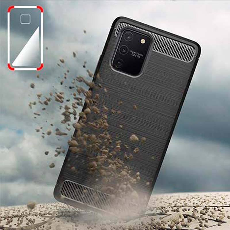 Coque en silicone Carbon Ultra pour Samsung Galaxy S10 Lite - Ítem1