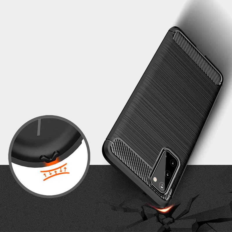 Coque en silicone Carbon Ultra pour Samsung Galaxy S20 - Ítem1