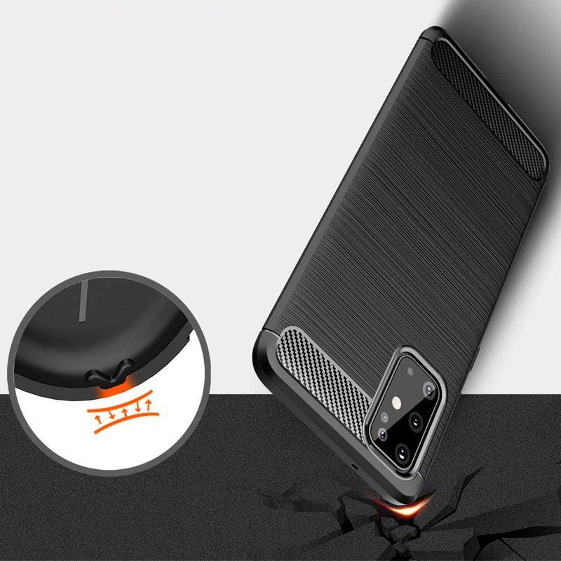 Capa de silicone Carbon Ultra para Samsung Galaxy S20+ - Item1