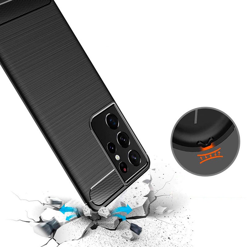Capa de silicone Carbon Ultra para Samsung Galaxy S21 Ultra - Item4