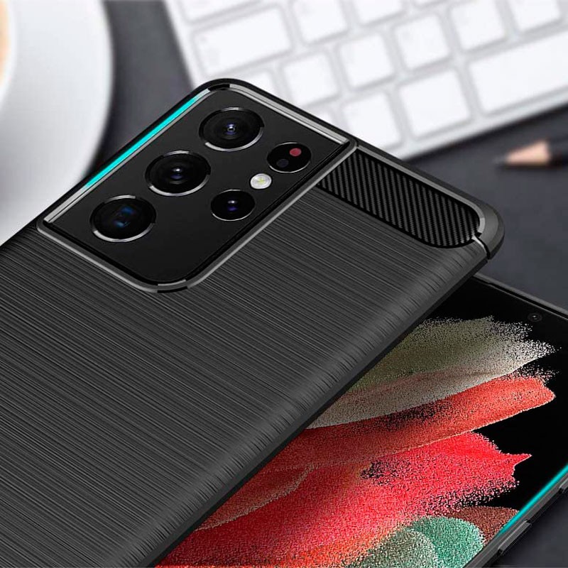 Capa de silicone Carbon Ultra para Samsung Galaxy S21 Ultra - Item6