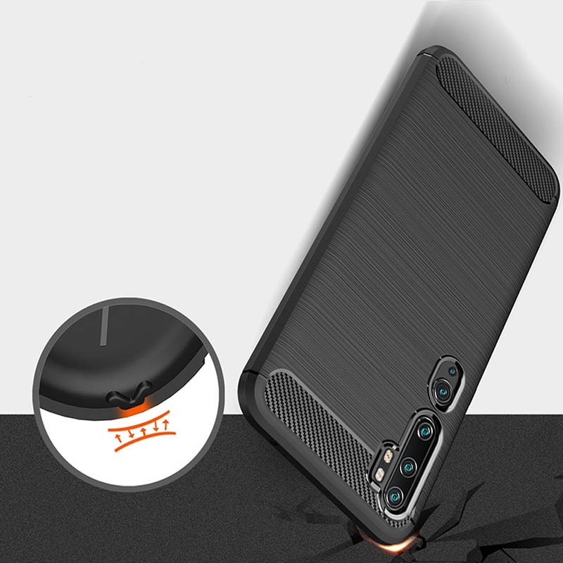 Capa de silicone Carbon Ultra para Xiaomi Mi Note 10 Lite - Item1