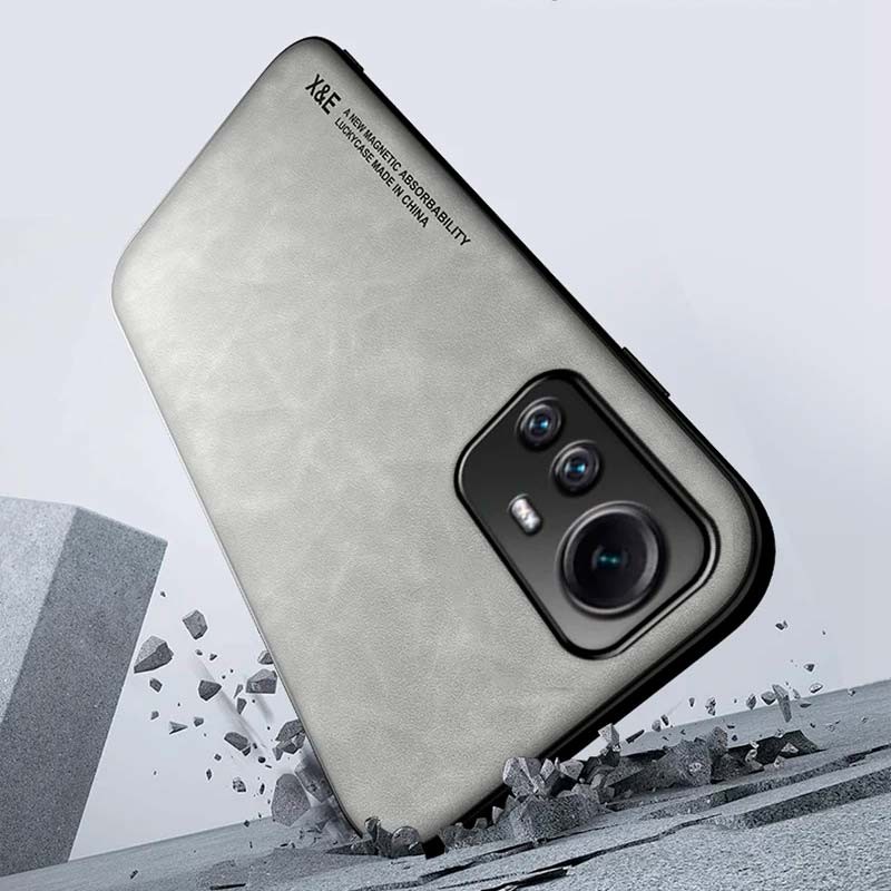 Capa preta de couro PU para Xiaomi Redmi Note 12S - Item1