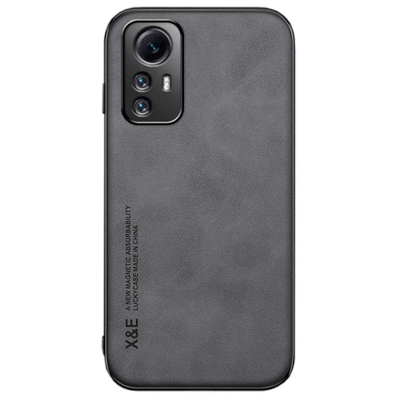 Capa preta de couro PU para Xiaomi Redmi Note 12S - Item