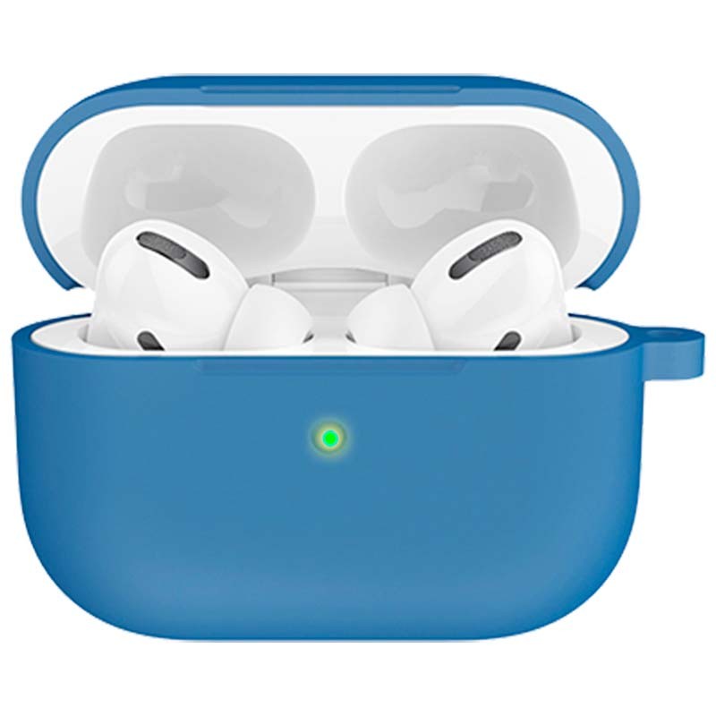 Funda de silicona con Mosquetón para Apple AirPods 3ª Gen Azul Oscuro - Ítem1