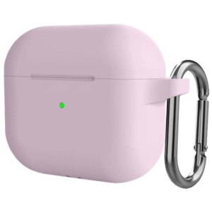 Capa de silicone com Mosquetão para Apple AirPods 3ª Gen Lilás