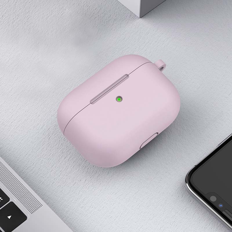 Capa de silicone com Mosquetão para Apple AirPods 3ª Gen Lilás - Item1