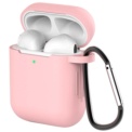 Funda rosa de silicona para Apple Airpods V2 - Ítem