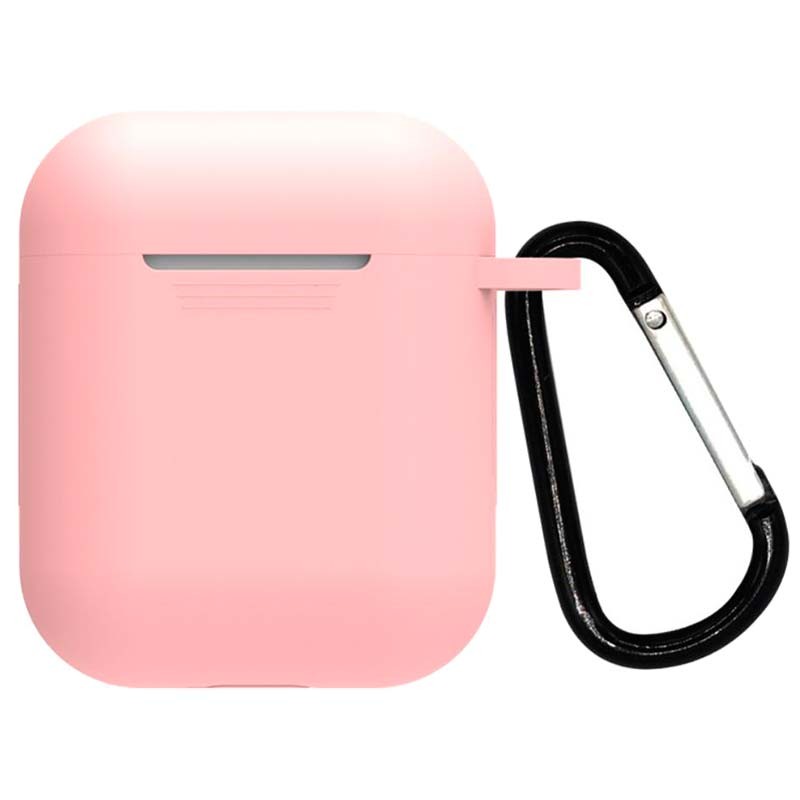 Funda de silicona con Mosquetón para Apple Airpods V2 Rosa - Ítem2