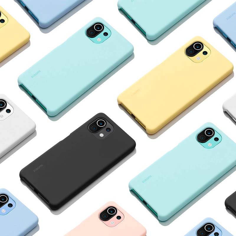 Xiaomi Mi 11 5G/Mi 11 Pro/Mi 11 Ultra/Mi11 Lite funda de silicona líquida  color TPU suave carcasa para teléfono