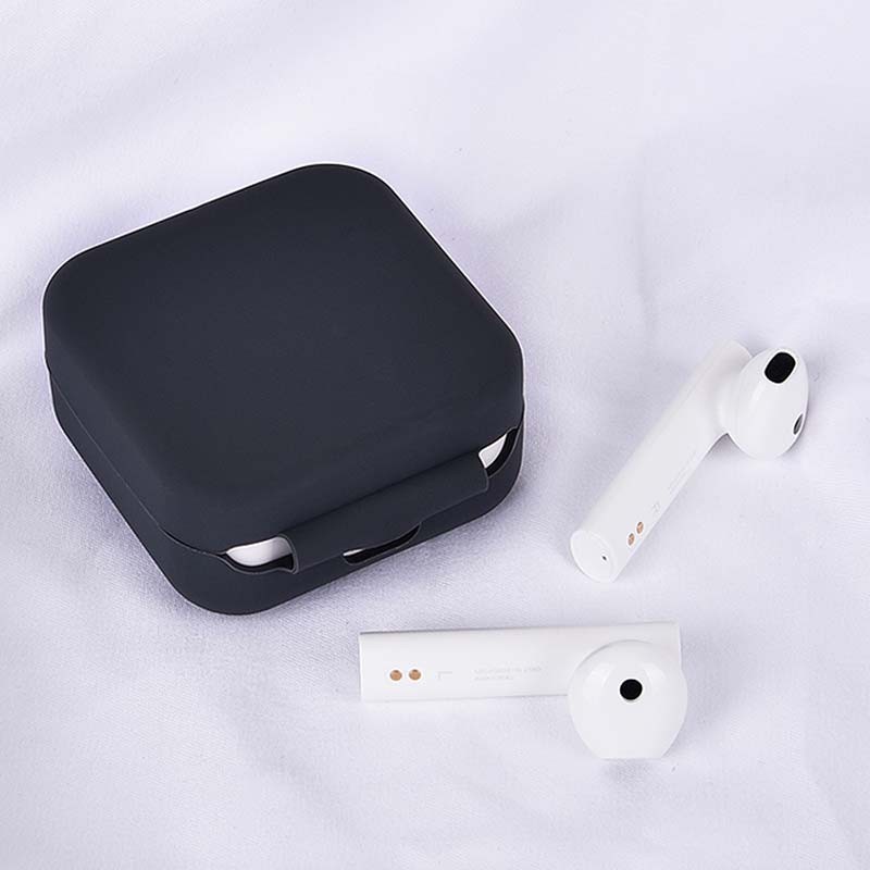 Housse en Silicone avec Mousqueton pour Xiaomi Mi True Wireless 2 Basic Noir - Ítem2