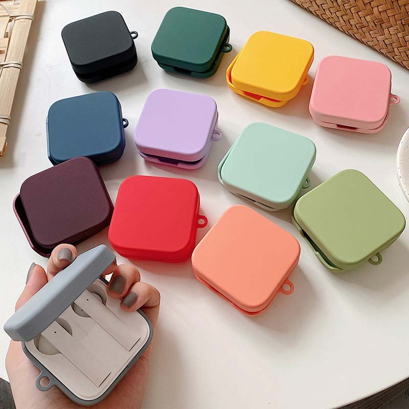 Housse en Silicone avec Mousqueton pour Xiaomi Mi True Wireless 2 Basic Bleu Foncé - Ítem6