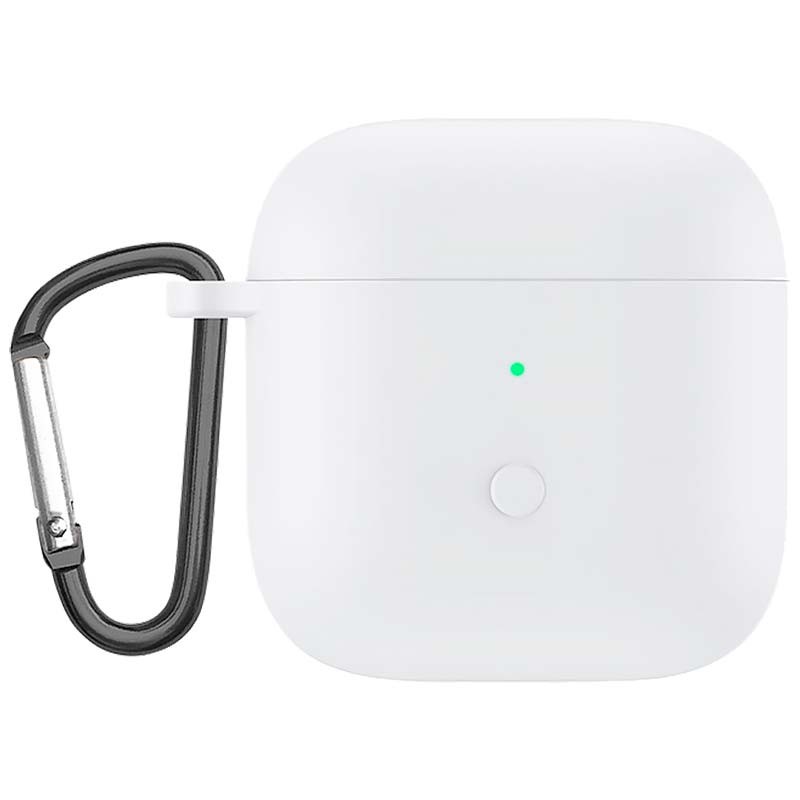 Housse en Silicone avec Mousqueton pour Xiaomi Redmi Buds 3 Blanc - Ítem