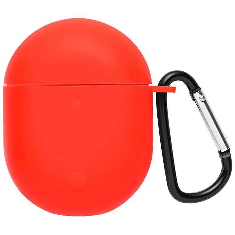 Funda de silicona con Mosquetón para Xiaomi Redmi Buds 3 Pro / POCO Buds Pro Rojo - Ítem