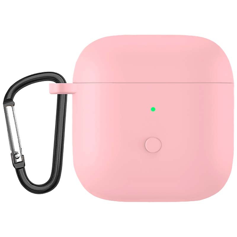Capa de silicone com Mosquetão para Xiaomi Redmi Buds 3 Rosa - Item