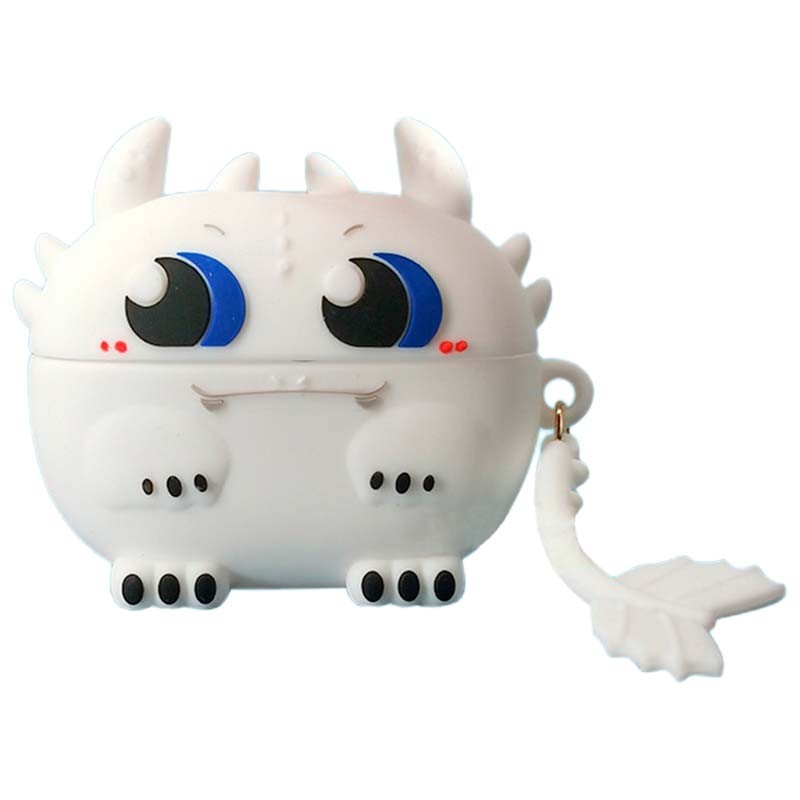 Capa de silicone para Xiaomi Redmi Buds 3 Lite Dragão Branco - Item