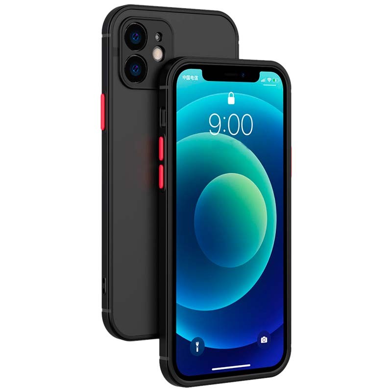 Funda Dual Mate iPhone 11 Negro+Rojo - Ítem1