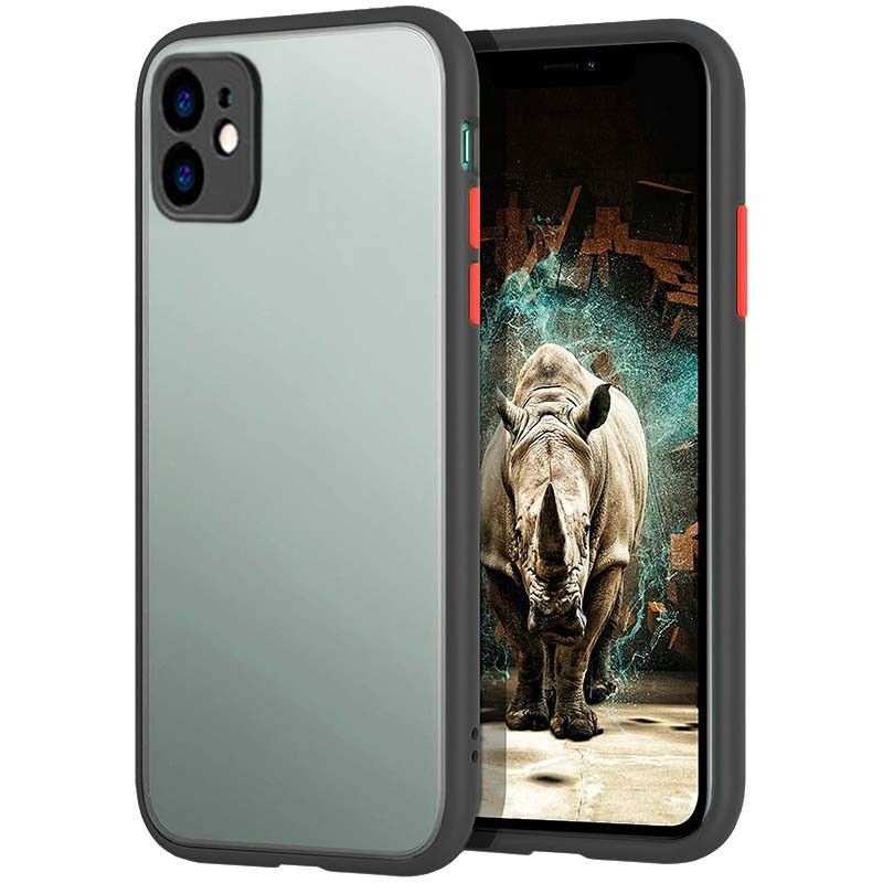 Coque Dual Matte iPhone SE 2022 / SE 2020 / iPhone 8 / iPhone 7 Noir+Rouge - Ítem