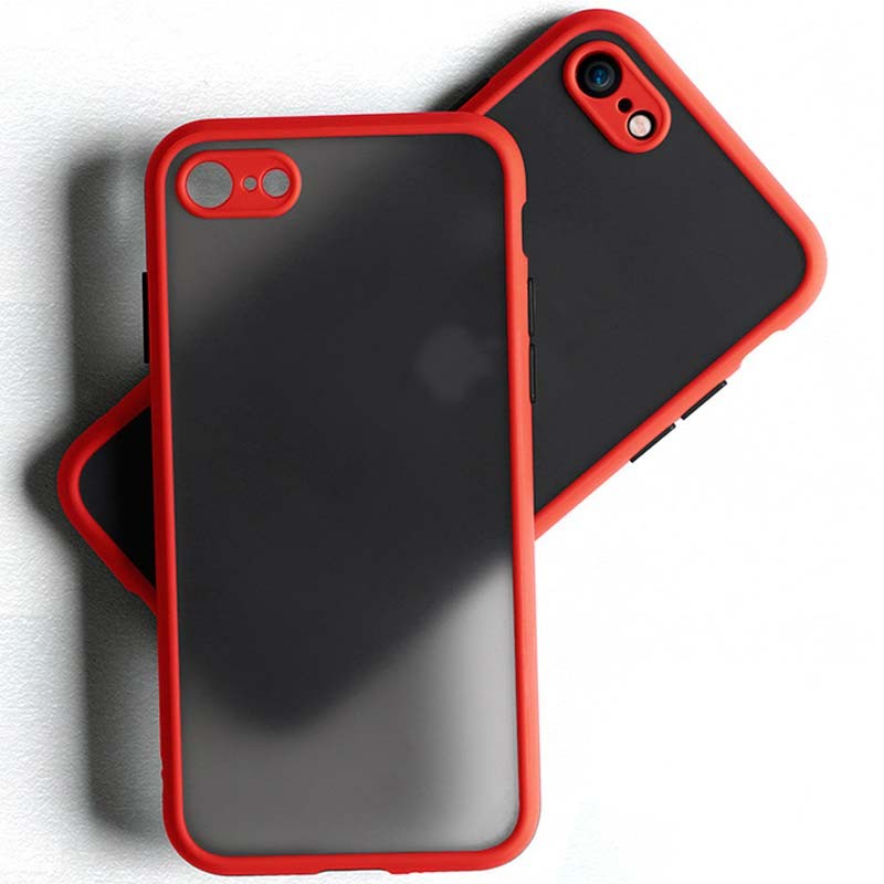 Capa Dual Mate iPhone SE 2022 / SE 2020 / iPhone 8 / iPhone 7 Vermelho+Preto - Item2