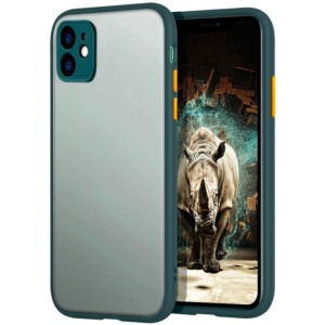 Green+Orange Dual Matte Case for iPhone 11