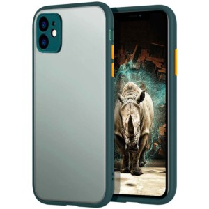 Capa Dual Mate iPhone 11 Verde+Laranja