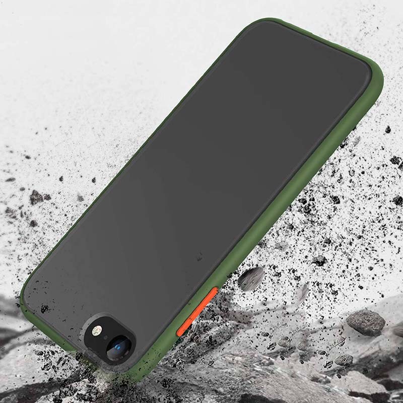 Funda Dual Mate iPhone SE 2022 / SE 2020 / iPhone 8 / iPhone 7 Verde+Naranja - Ítem3