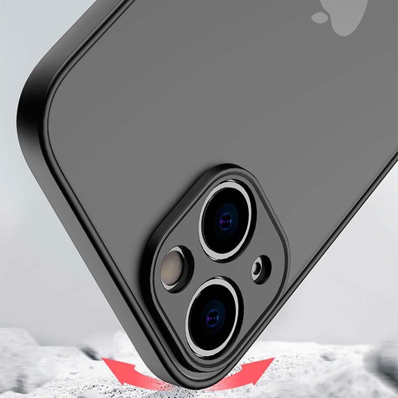resistencia de la Funda Dual Mate Negro+Rojo para iPhone 13