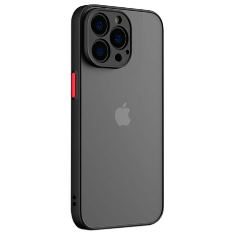 Buy Iphone 13 Pro Max Case Dual Matte Black Red