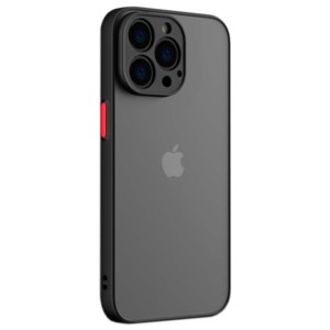 Coque Dual Matte iPhone 13 Pro Noir+Rouge