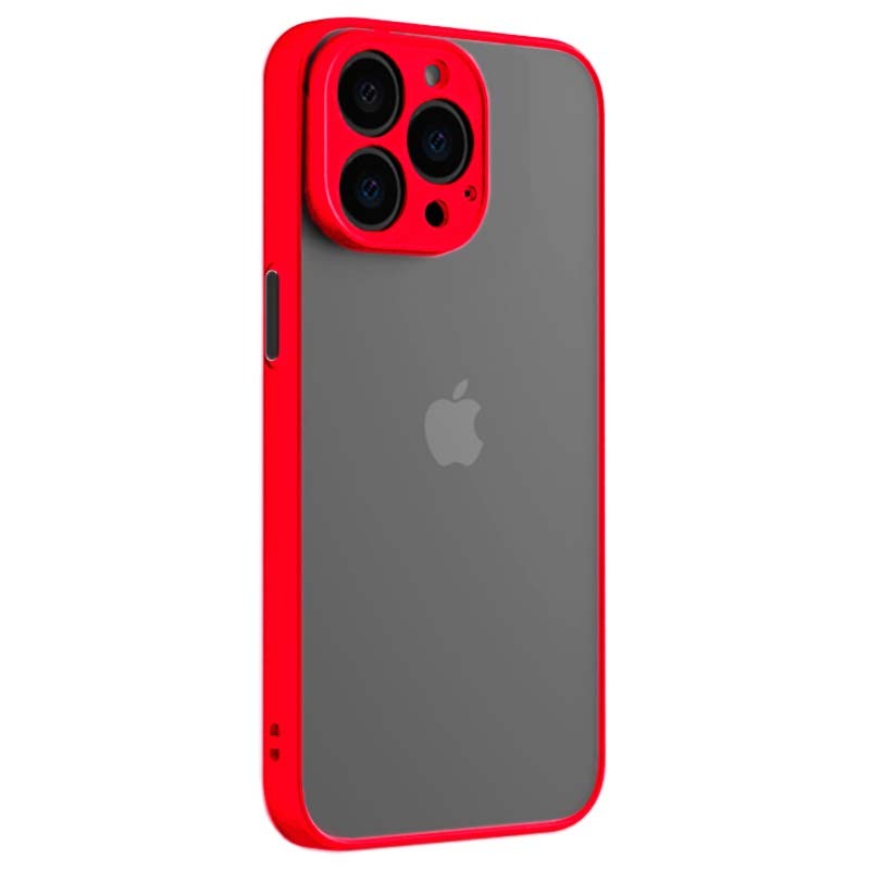 Funda Iphone 13 Pro Max Plexiglas Polímero Esquinas Reforzadas Contorno  Rojo con Ofertas en Carrefour