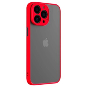 Capa Dual Mate Vermelho+Preto para iPhone 13 Pro Max