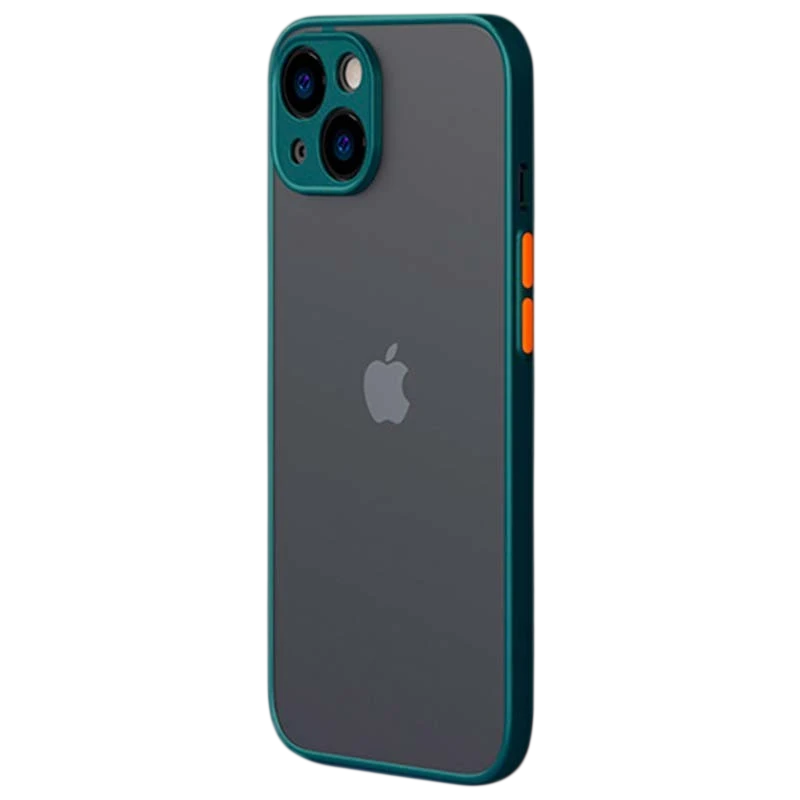 Funda Dual Mate iPhone 13 Verde+Naranja - Ítem