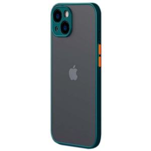 Funda Dual Mate iPhone 13 Verde+Naranja