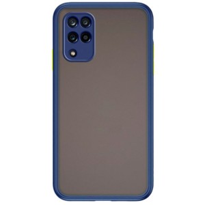 Blue+Yellow Dual Matte Case for Samsung Galaxy A12