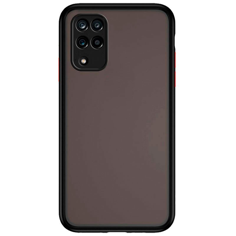 Coque Dual Matte Samsung Galaxy A12 A125 / A12 A127 / M12 Noir+Rouge - Ítem