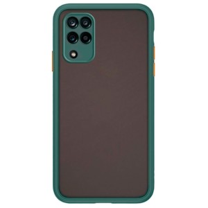 Green+Orange Dual Matte Case for Samsung Galaxy A12
