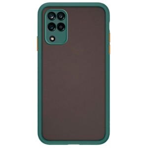 Capa Dual Mate Samsung Galaxy A12 A125 / A12 A127 / M12 Verde+Laranja