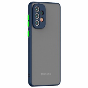 Coque Dual Matte Bleu+Jaune pour Samsung Galaxy A13 A135