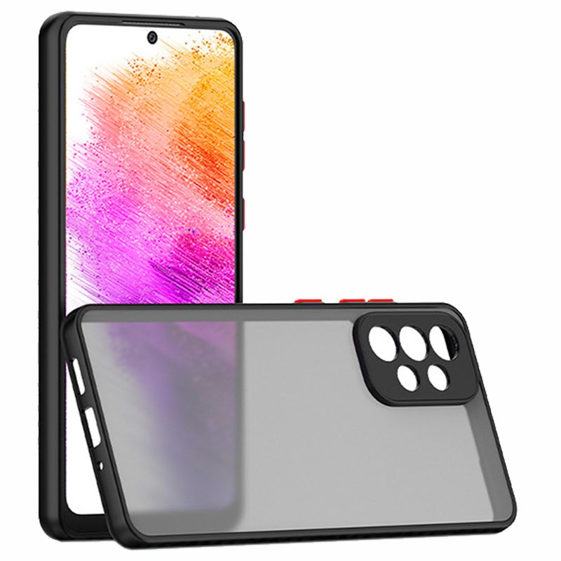 Coque Dual Matte Samsung Galaxy A13 A135 Noir+Rouge - Ítem2